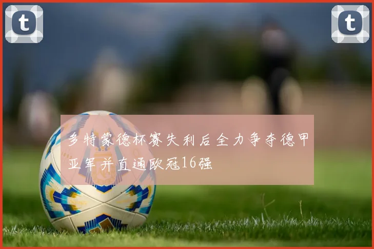 多特蒙德杯赛失利后全力争夺德甲亚军并直通欧冠16强